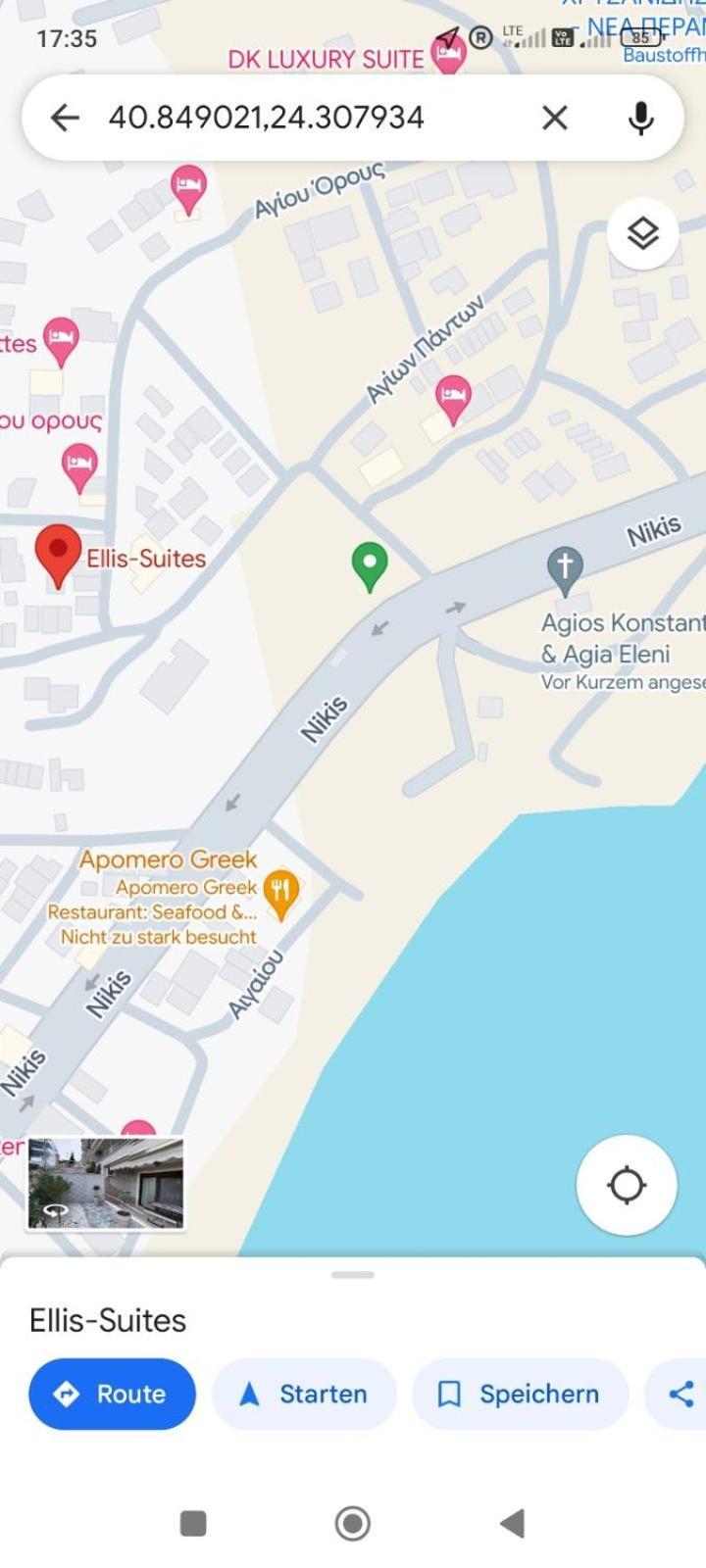 Ellis-Suites Nea Peramos Kavala Exteriör bild